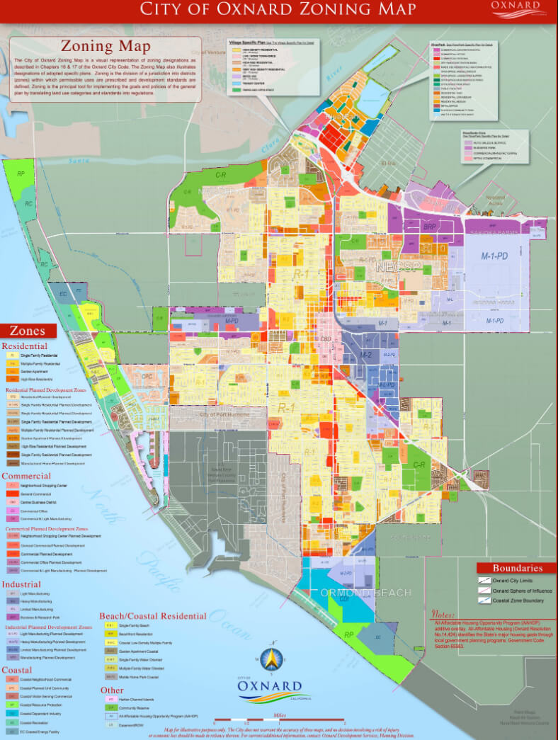 City of Oxnard Zoning Map